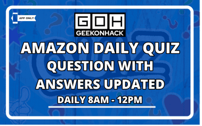 Amazon Quiz Today With Amazing Answers (April 2020)