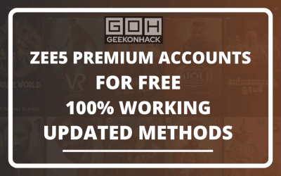 Zee5 Premium Account Free (6 working ways) – 2022