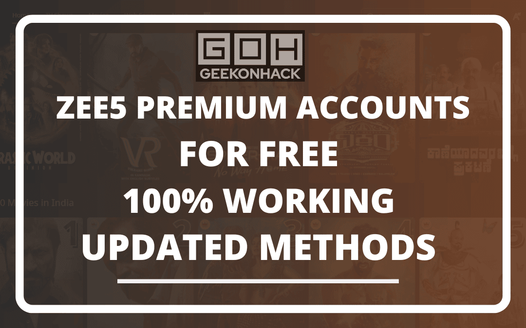 zee5 premium account free